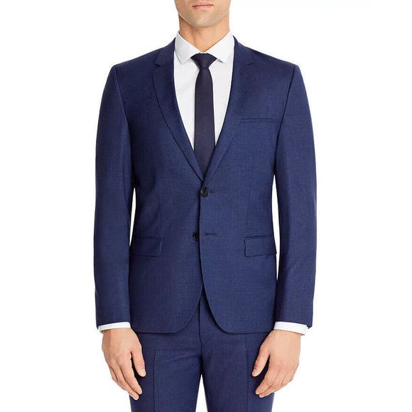 HUGO BOSS Other - HUGO Boss Arti Extra Slim Fit Micro Check Suit Jacket 46 R  46R Rtl $445